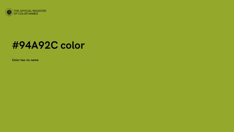 #94A92C color image