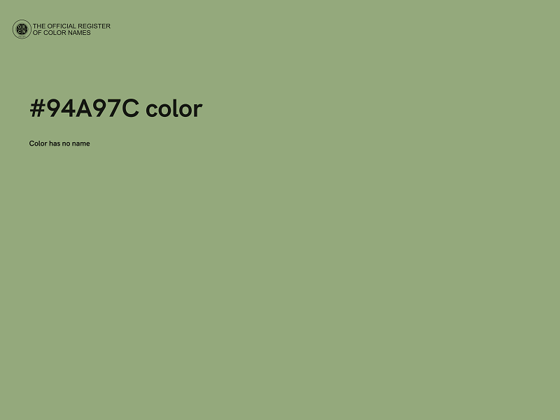 #94A97C color image
