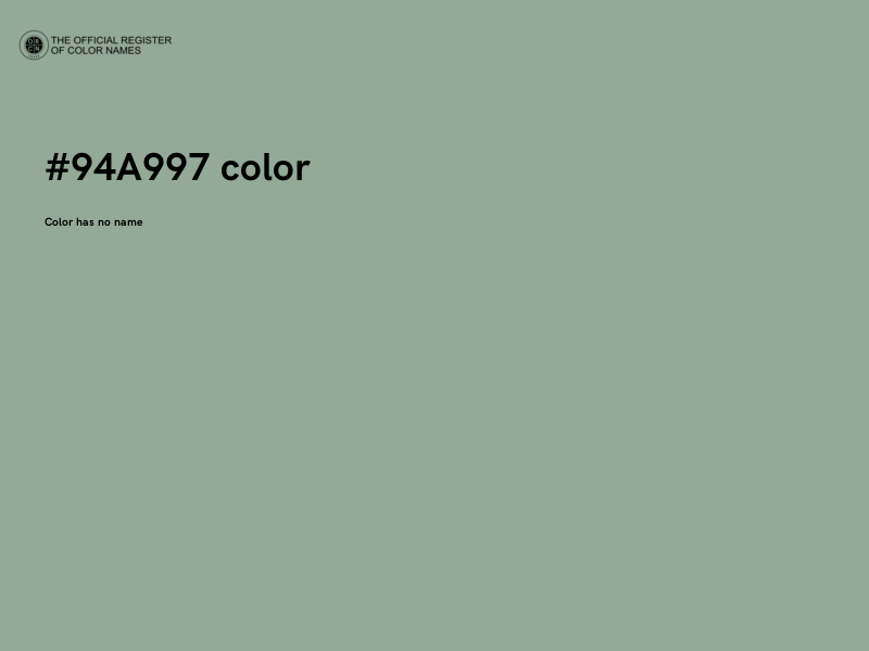 #94A997 color image