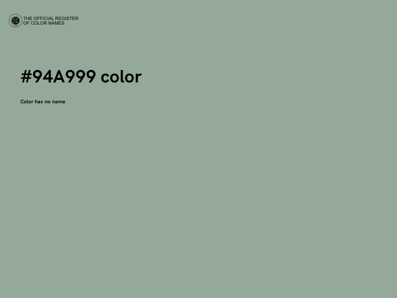 #94A999 color image