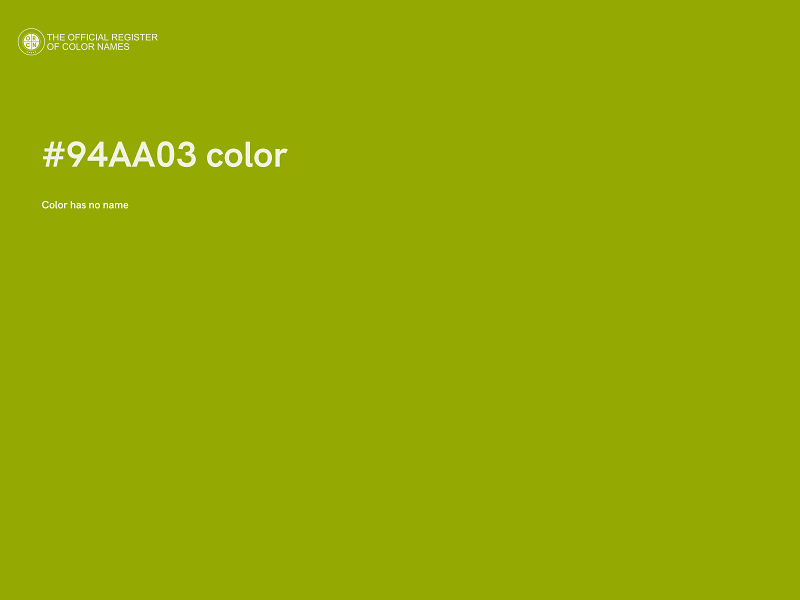 #94AA03 color image