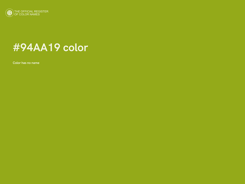 #94AA19 color image
