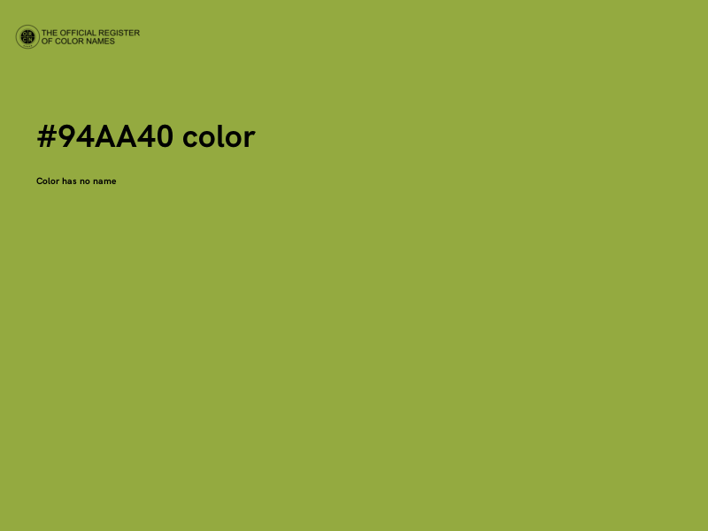 #94AA40 color image