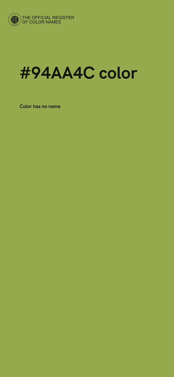 #94AA4C color image