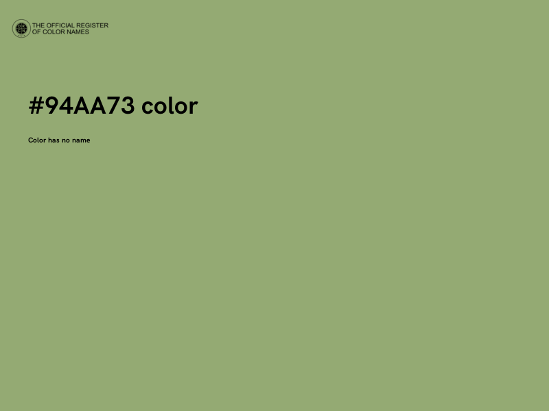 #94AA73 color image