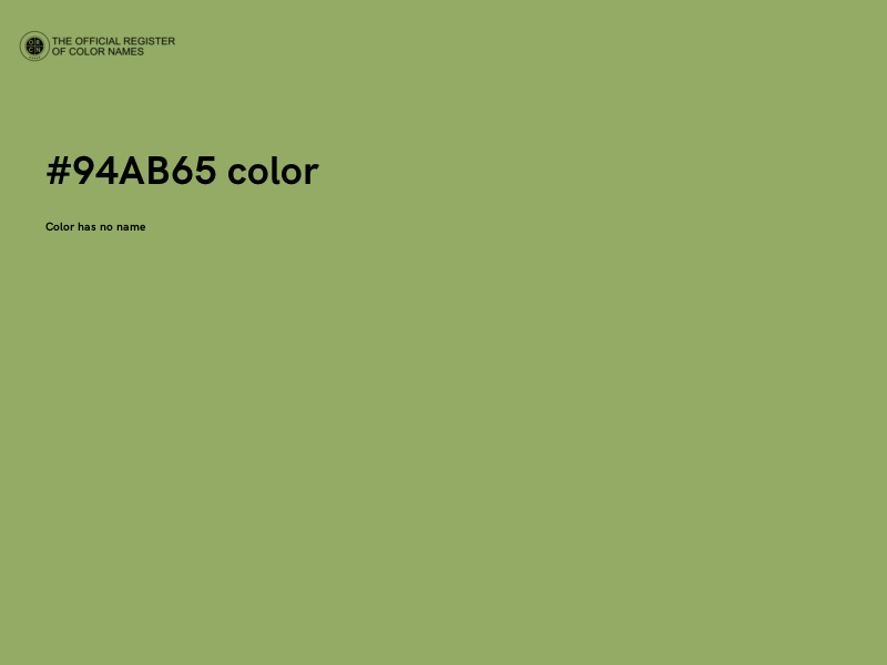 #94AB65 color image