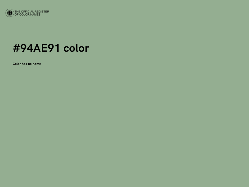 #94AE91 color image