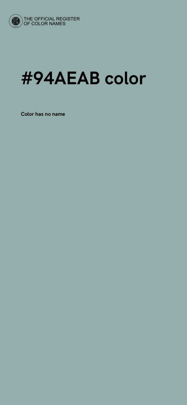 #94AEAB color image