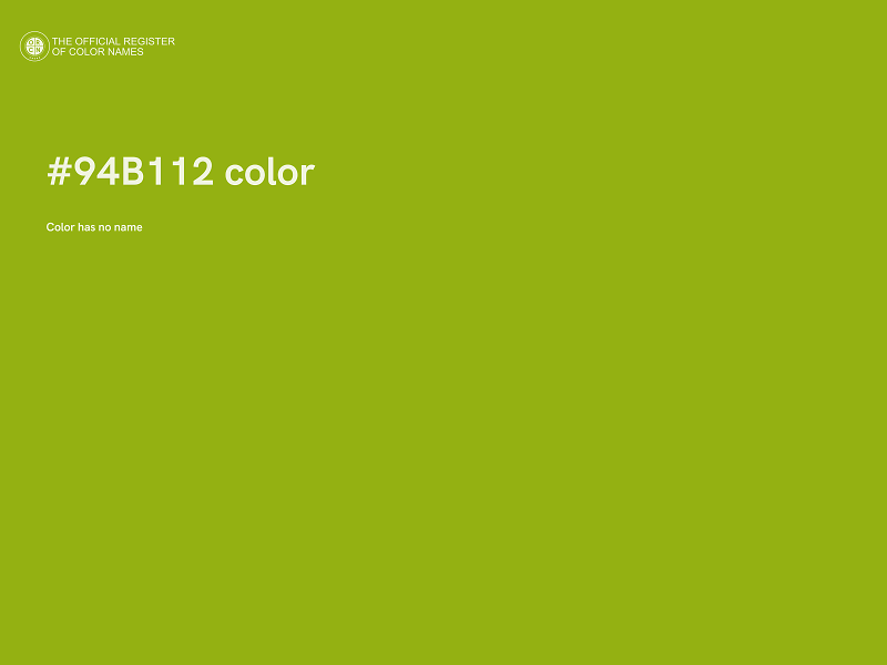 #94B112 color image
