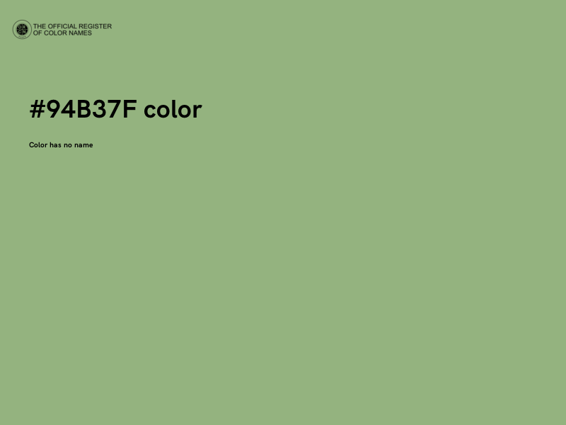 #94B37F color image