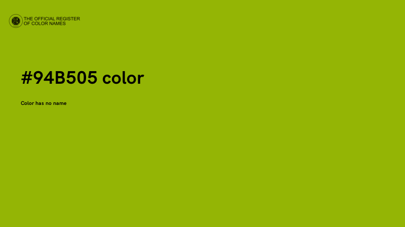 #94B505 color image