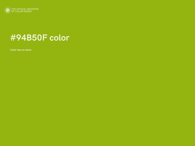 #94B50F color image