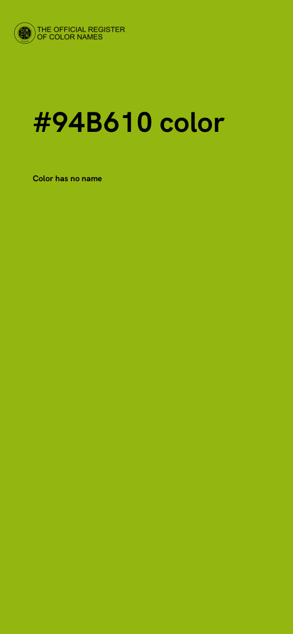 #94B610 color image