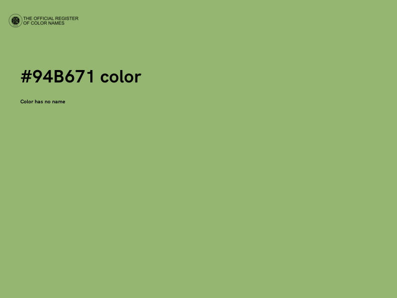 #94B671 color image