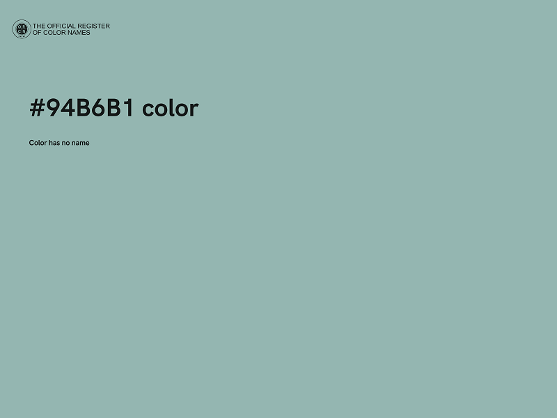 #94B6B1 color image