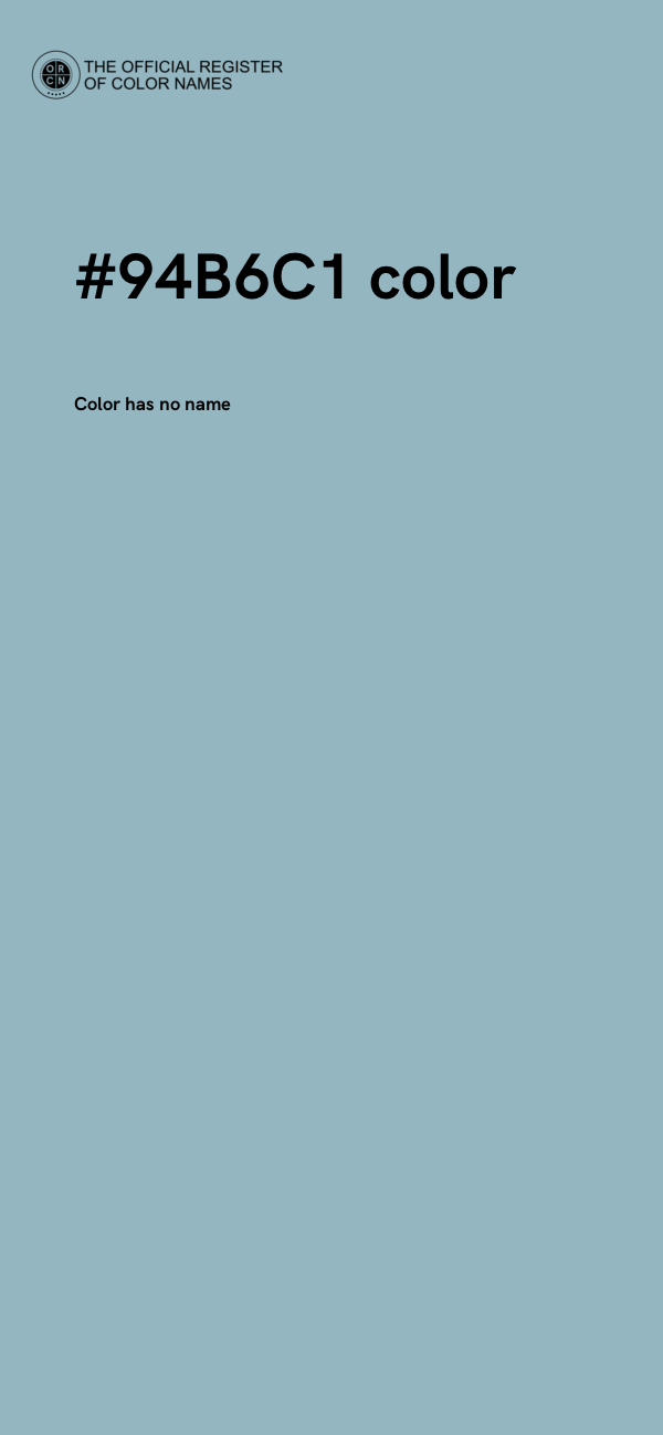 #94B6C1 color image