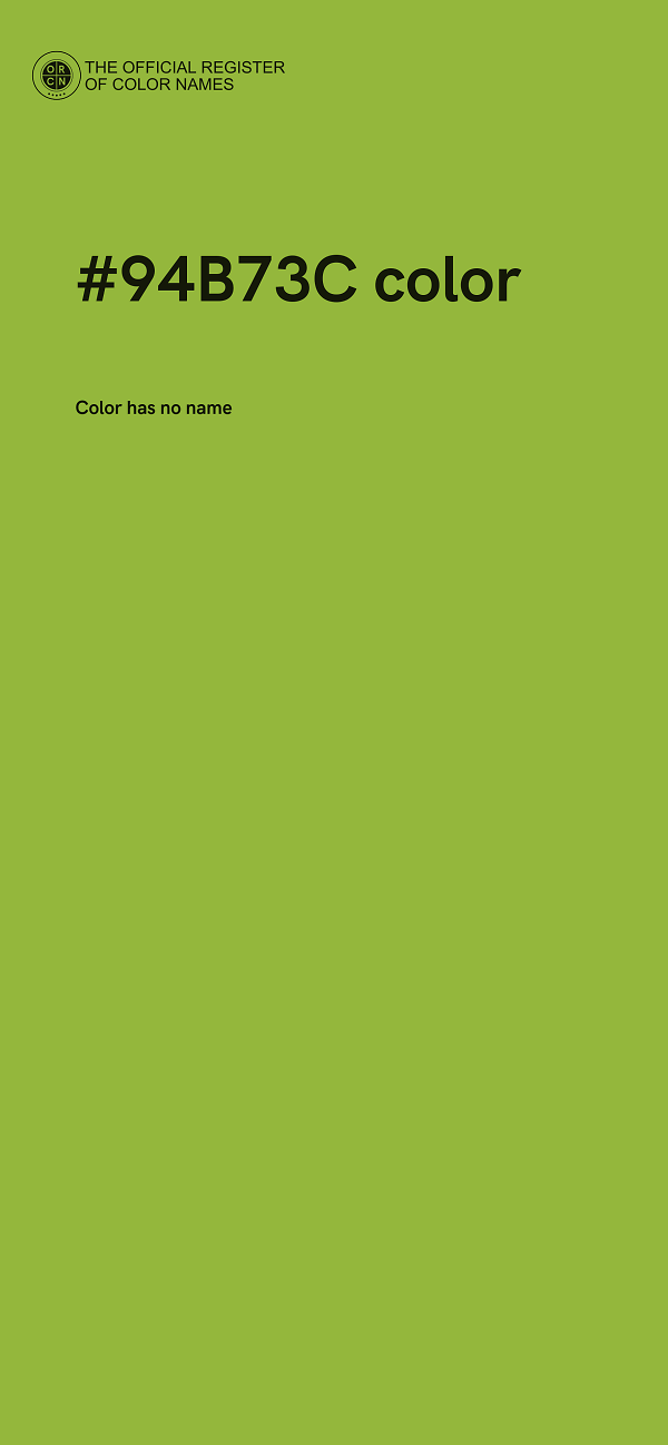 #94B73C color image