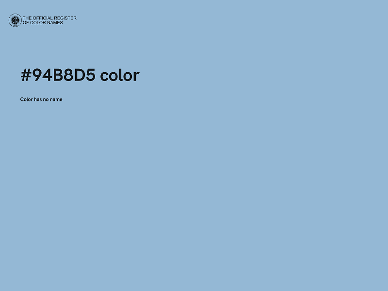 #94B8D5 color image