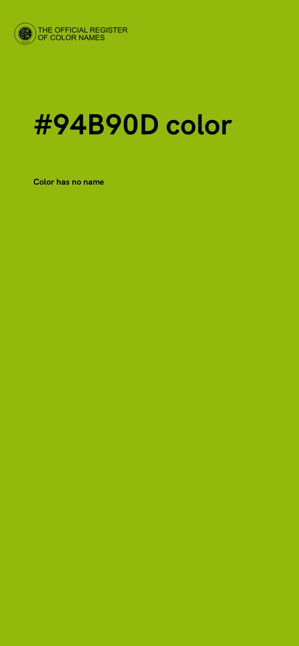 #94B90D color image