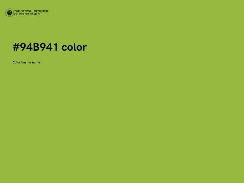 #94B941 color image
