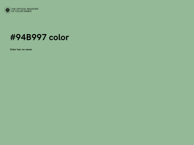 #94B997 color image