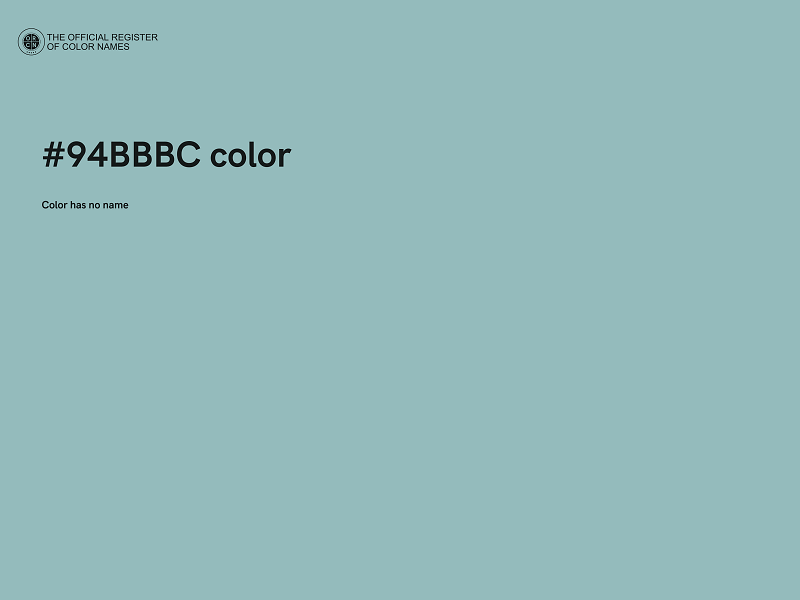 #94BBBC color image