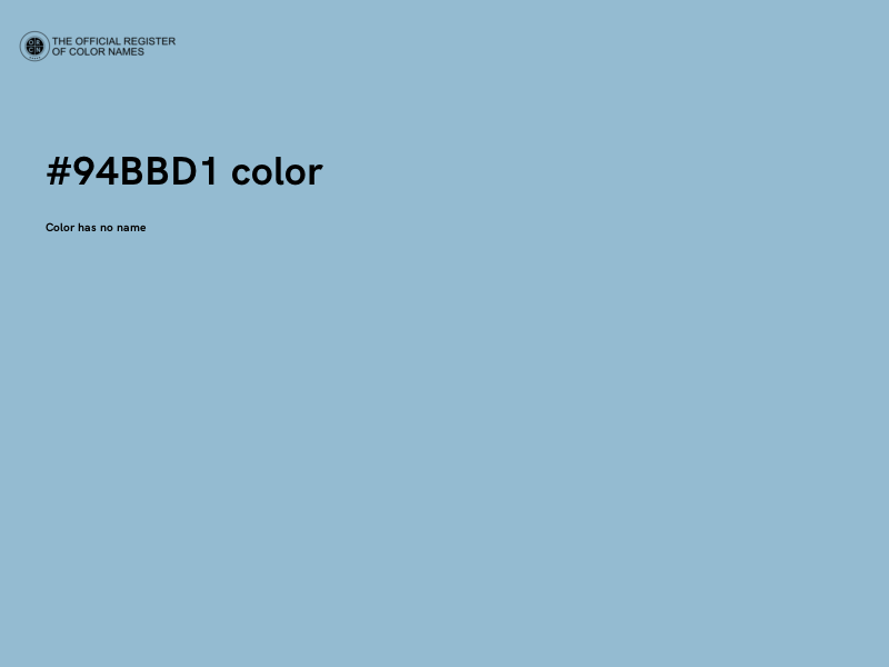 #94BBD1 color image