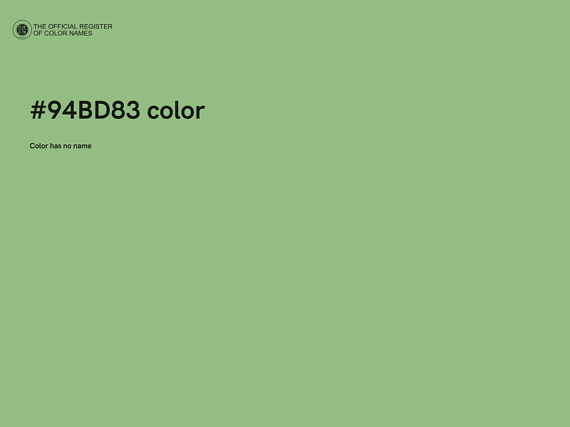 #94BD83 color image