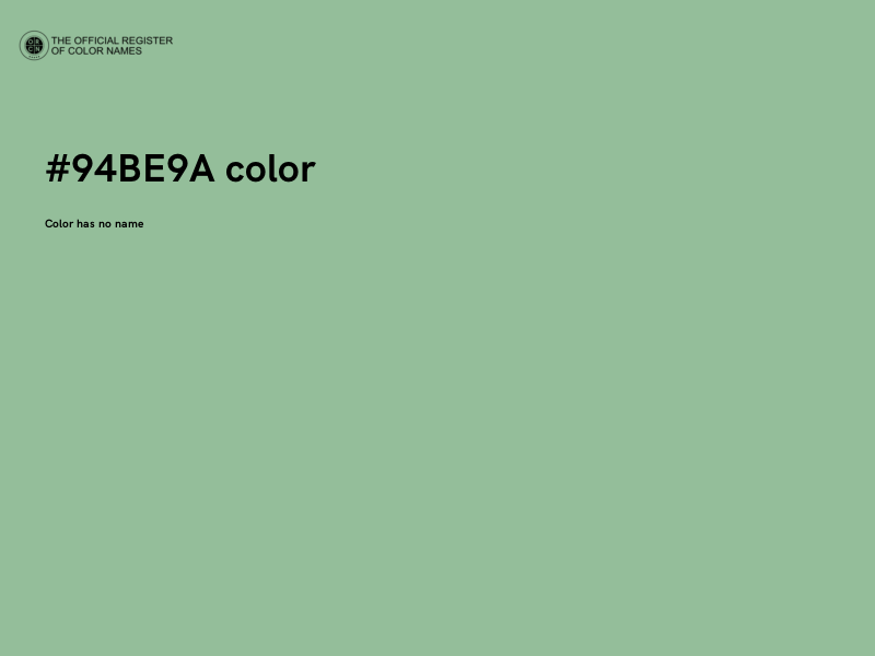 #94BE9A color image