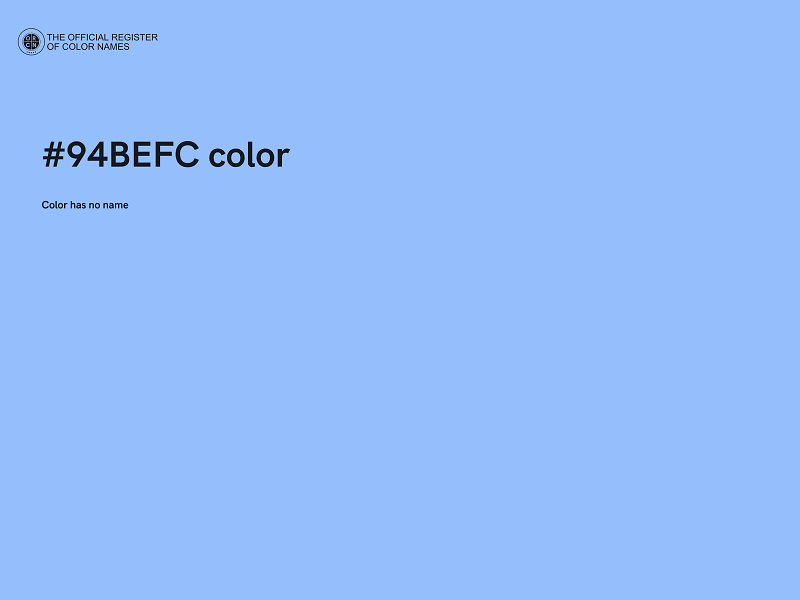 #94BEFC color image
