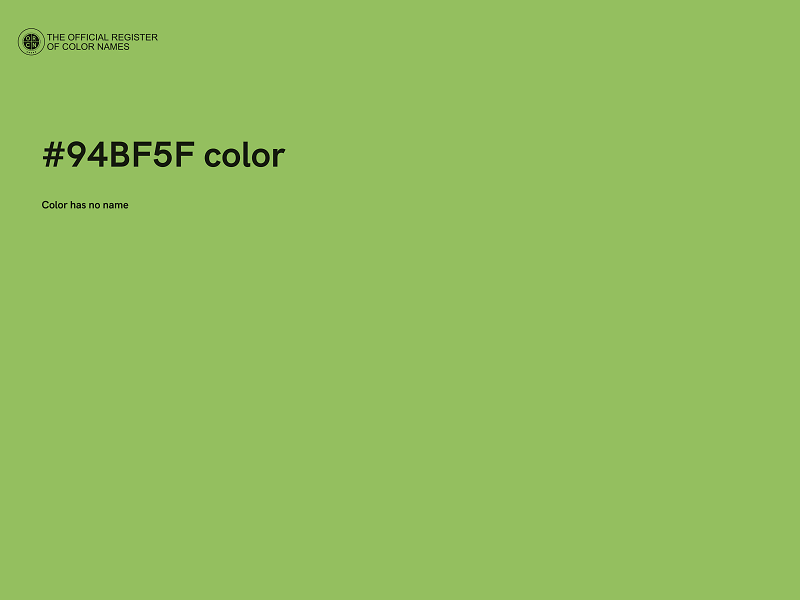 #94BF5F color image