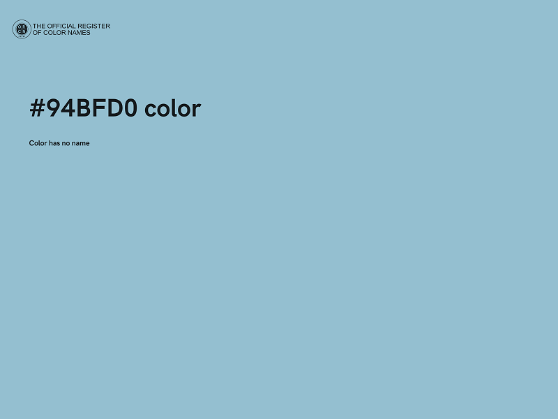 #94BFD0 color image