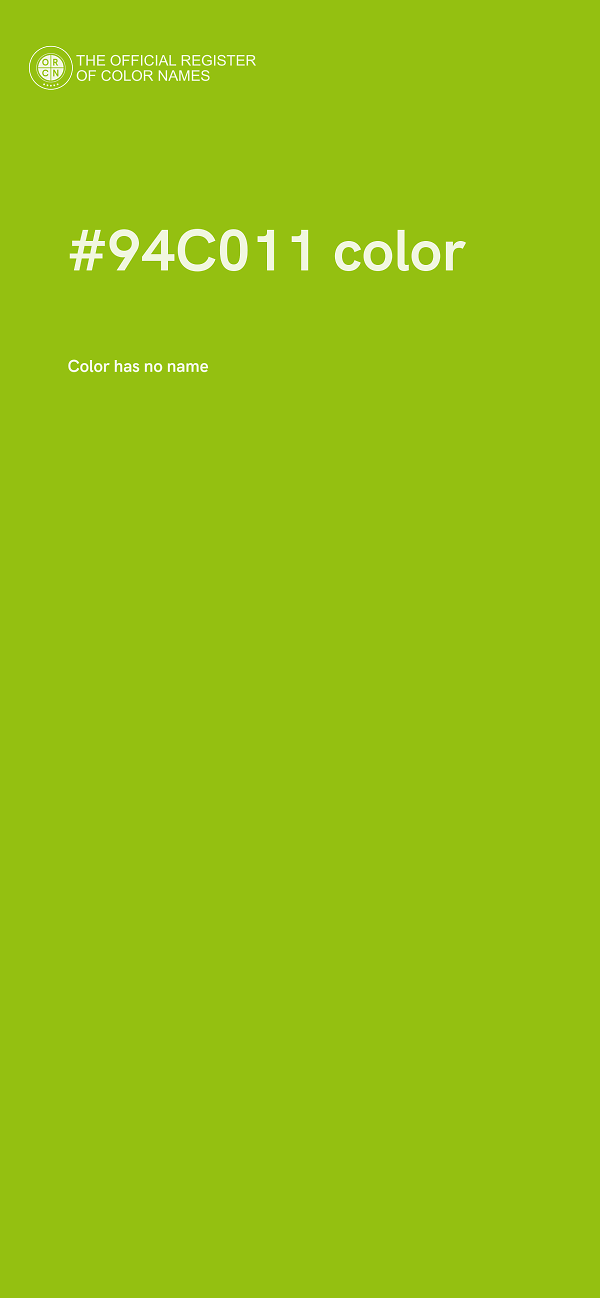 #94C011 color image