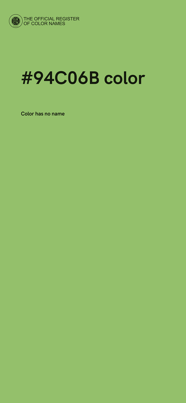 #94C06B color image