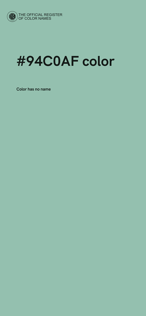 #94C0AF color image