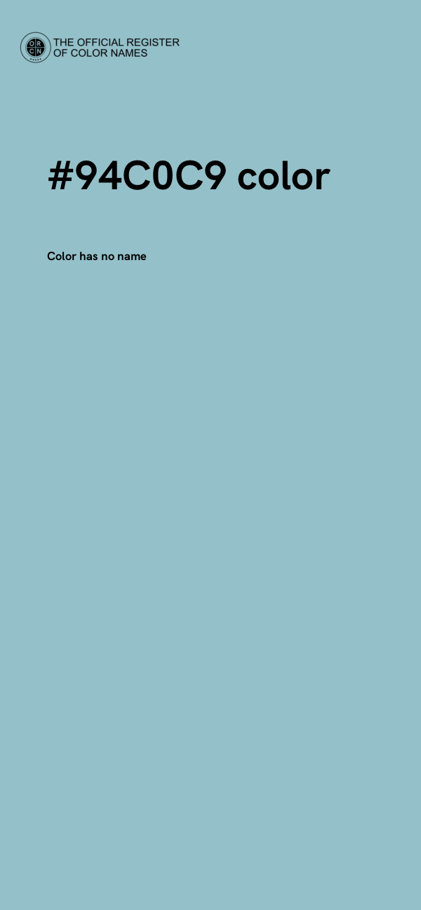 #94C0C9 color image