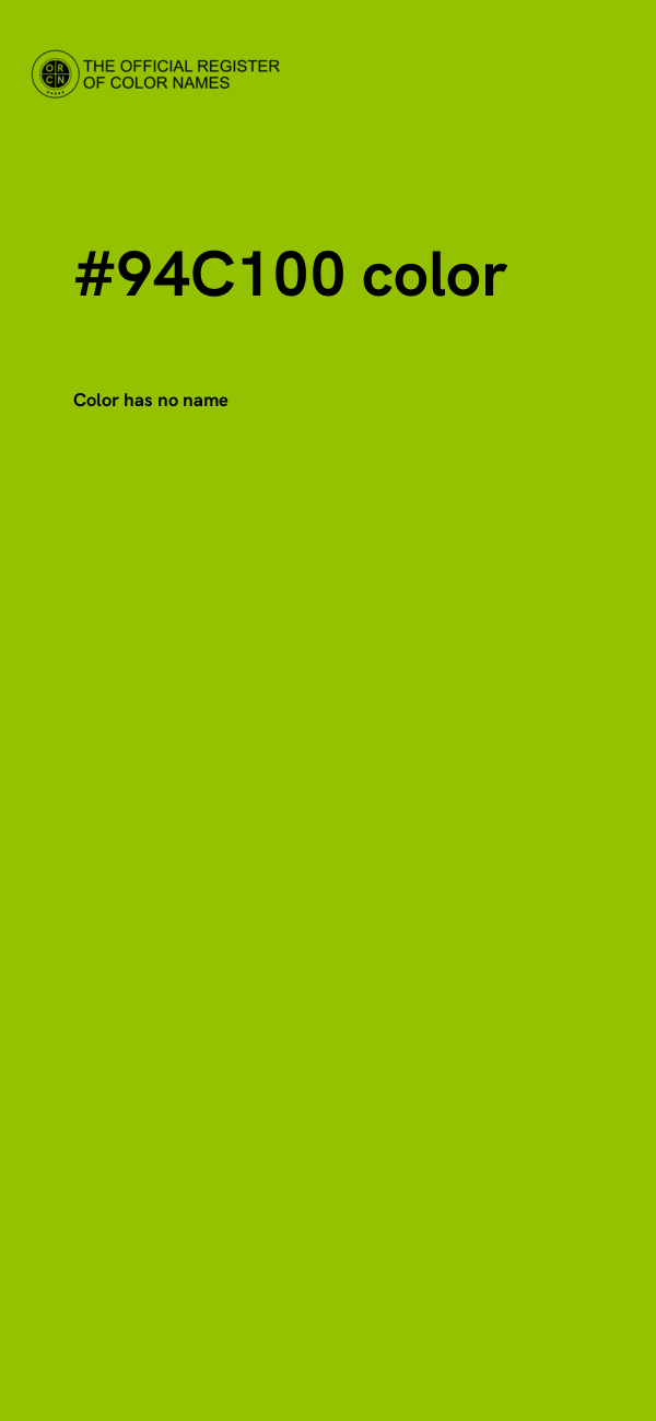#94C100 color image