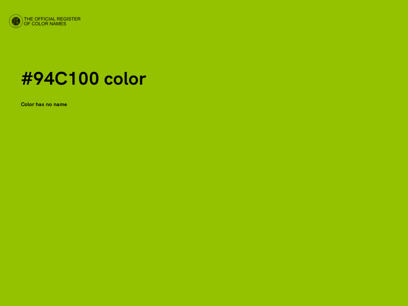 #94C100 color image