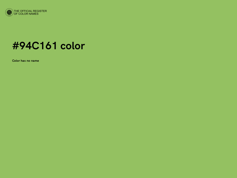 #94C161 color image