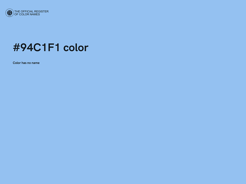 #94C1F1 color image