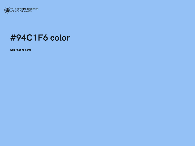 #94C1F6 color image