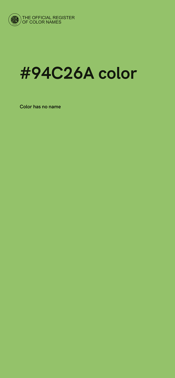 #94C26A color image