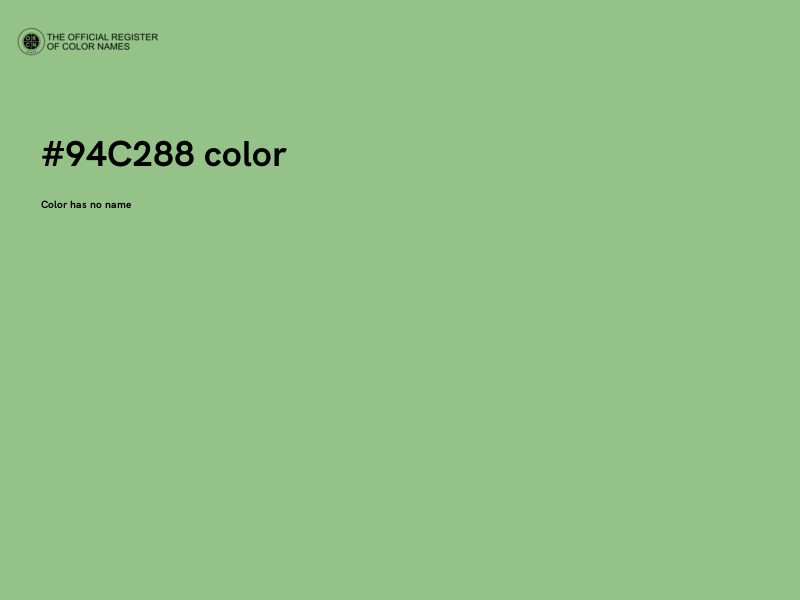 #94C288 color image