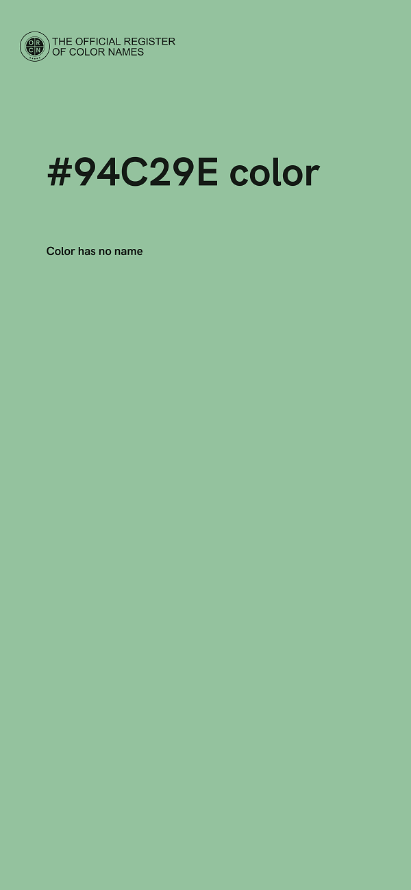 #94C29E color image