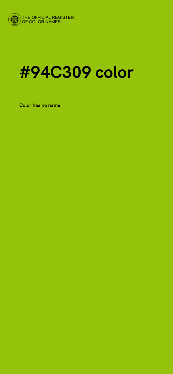 #94C309 color image