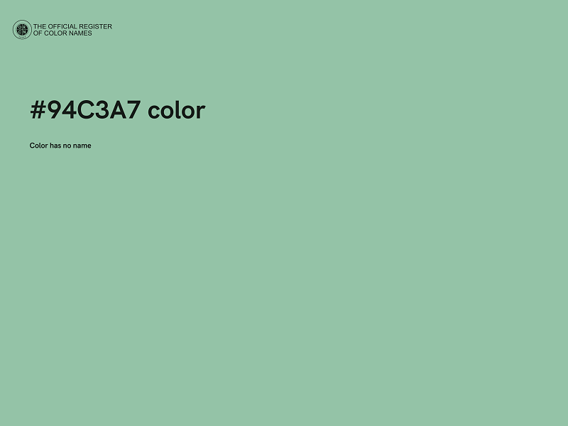 #94C3A7 color image