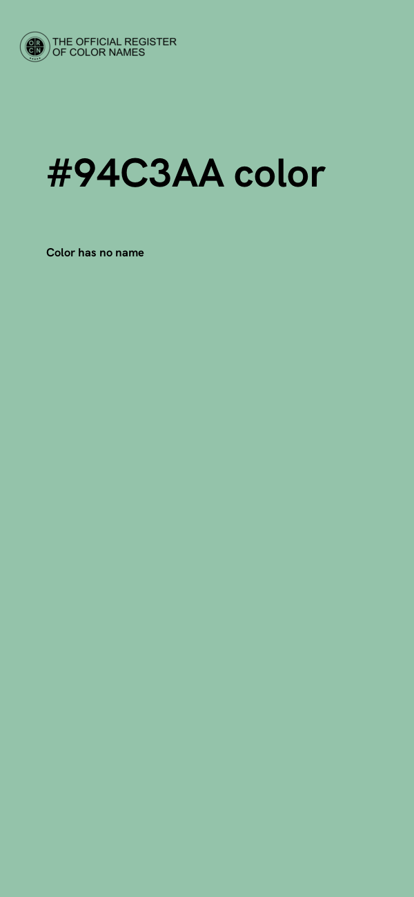 #94C3AA color image
