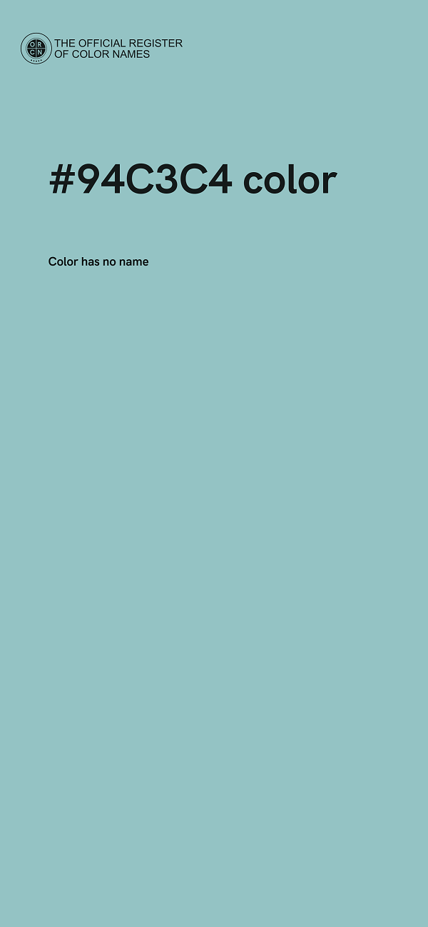 #94C3C4 color image