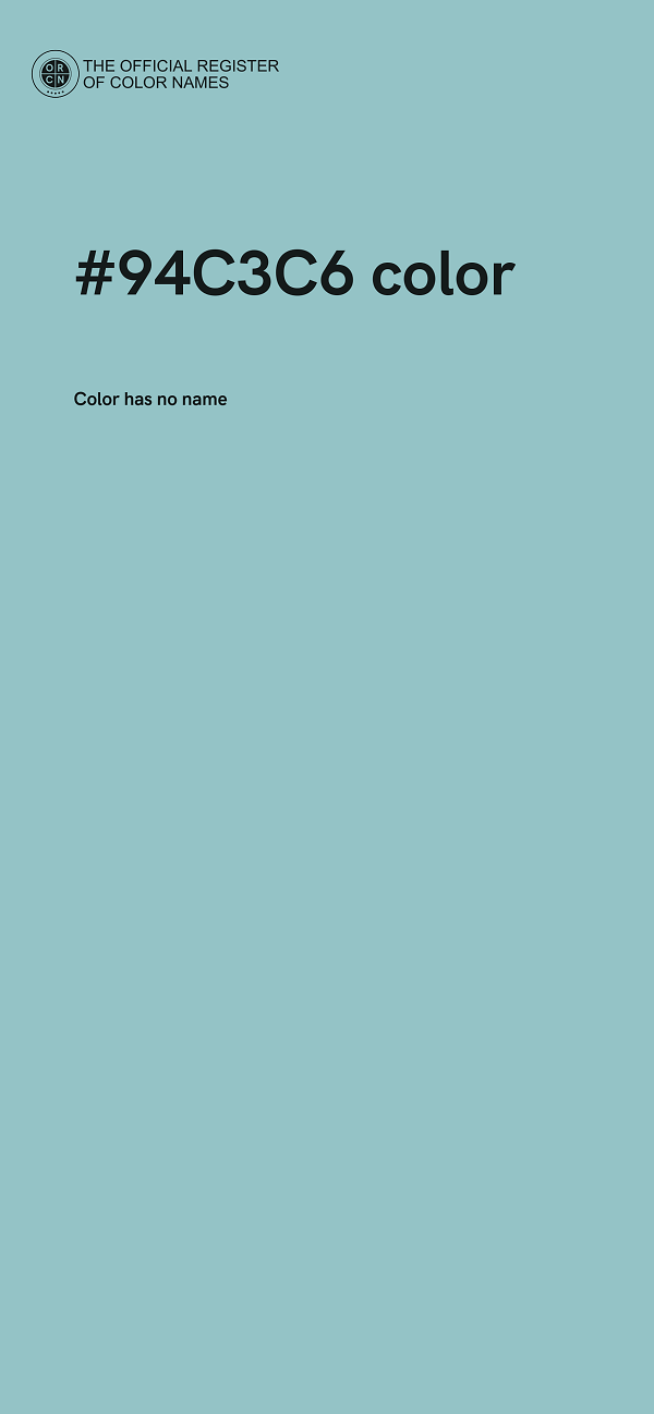 #94C3C6 color image