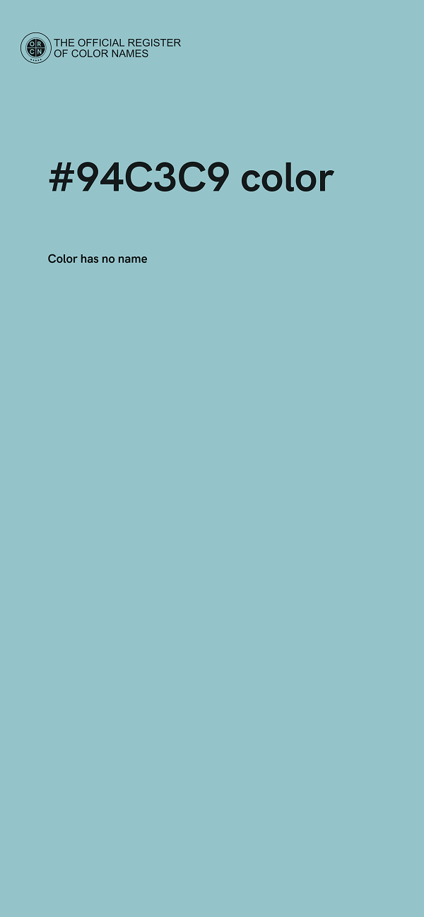 #94C3C9 color image
